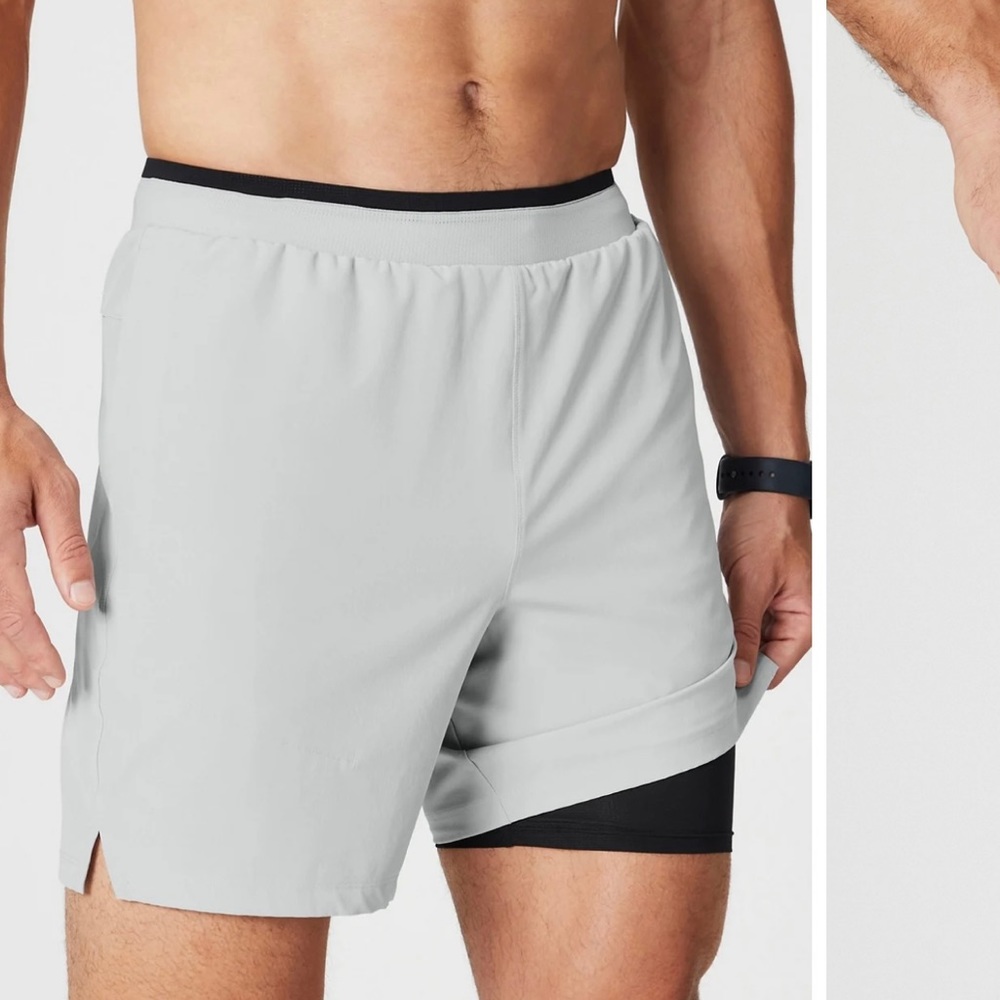 Fabletics men’s grey shorts